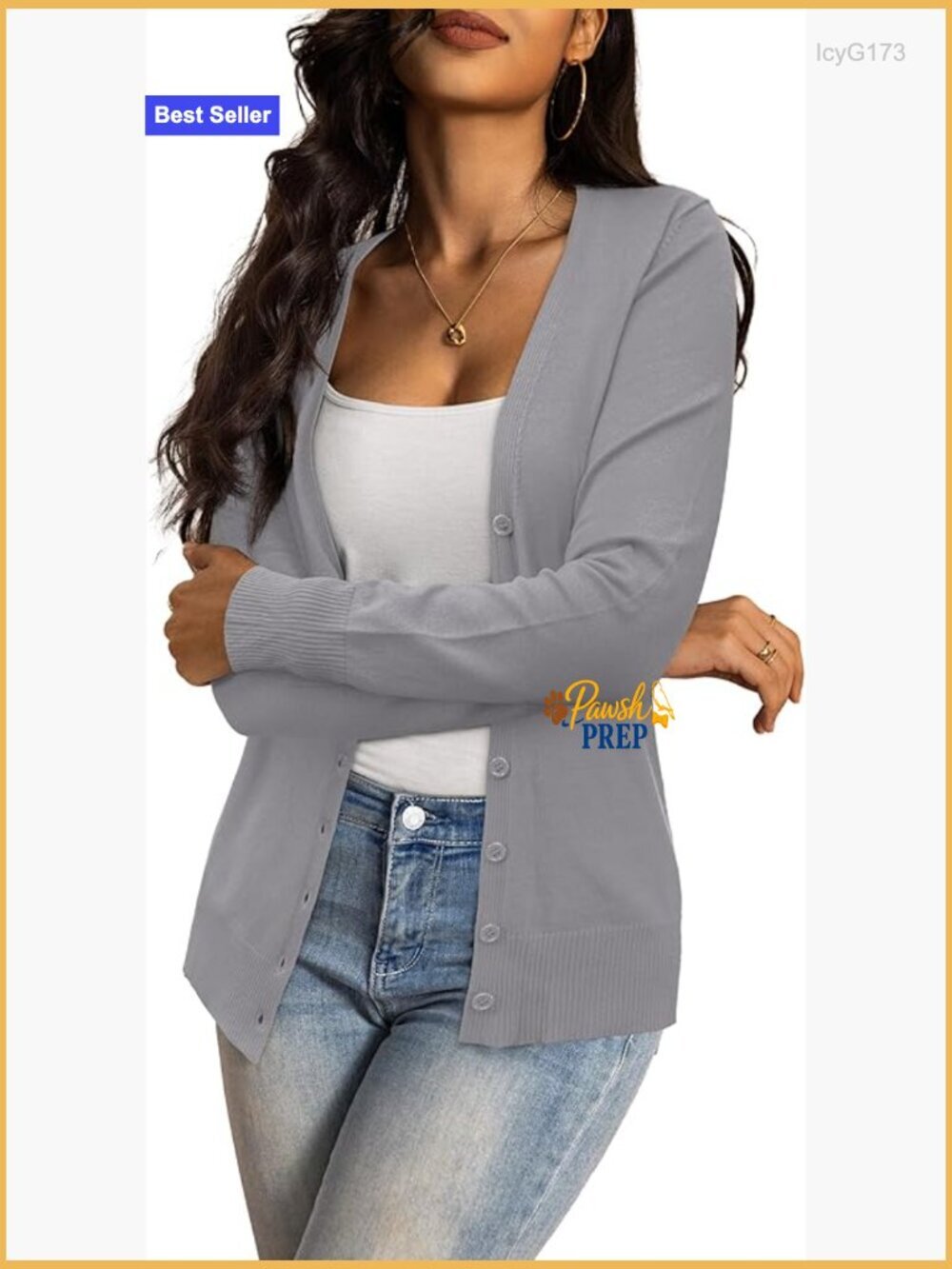 Button Down Long Sleeve Soft Knit Cardigan Sweaters